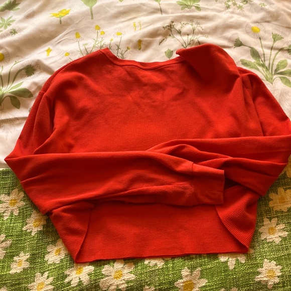 ✨Red Classic Mickey Mouse Cropped Sweater✨ - Picture 2 of 3